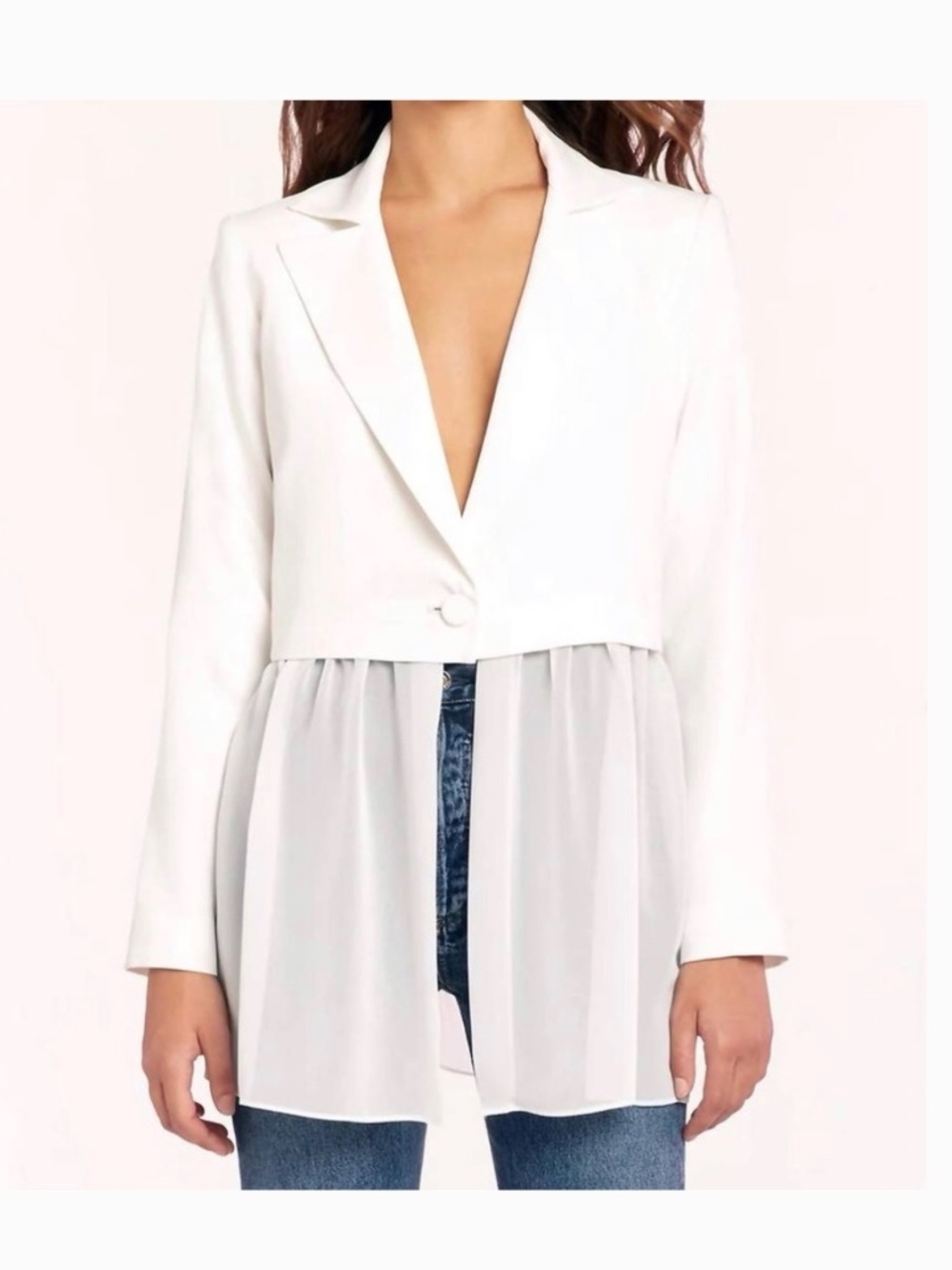 Amanda Uprichard Jonas Blazer in White